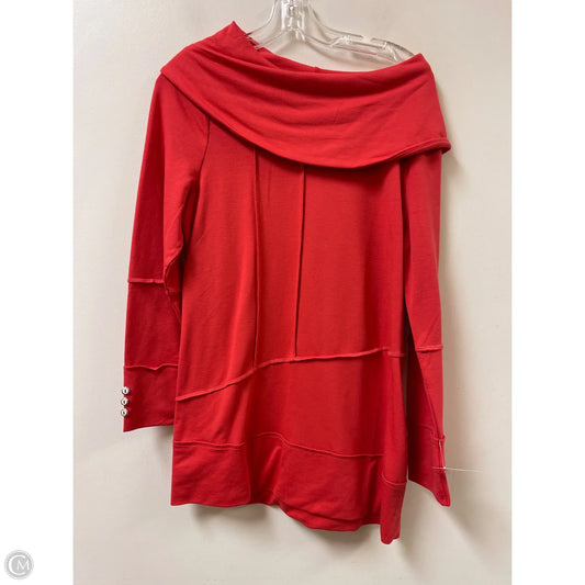 Top Long Sleeve By Soft Surroundings In Coral, Size: M