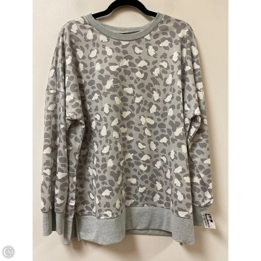 Sweatshirt Crewneck By Shein In Grey, Size: L