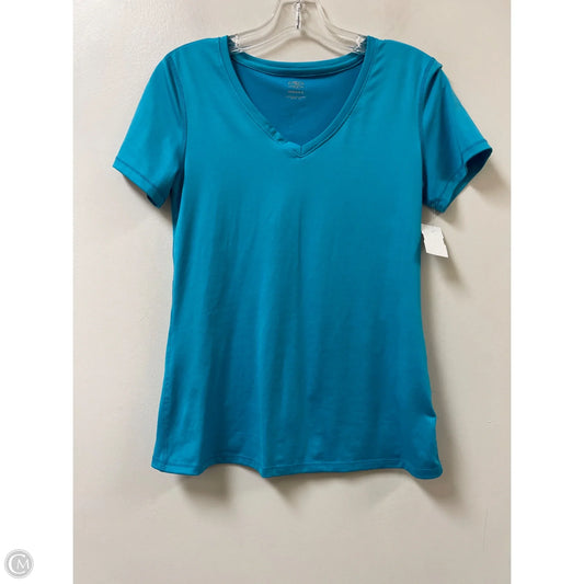 Athletic Top Short Sleeve By Athletic Works In Blue, Size: Xs