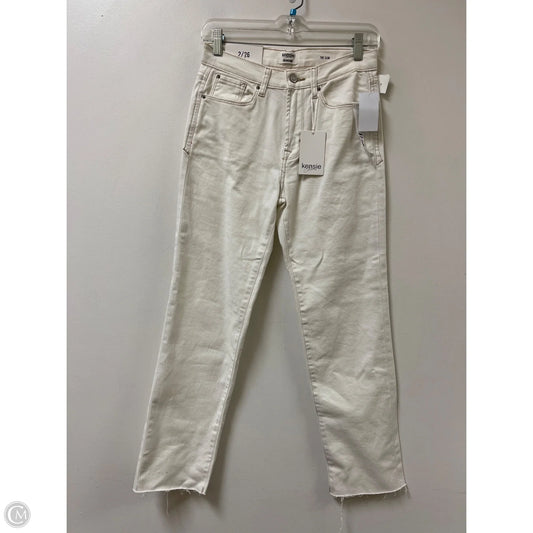 Jeans Straight By Kensie In Cream, Size: 2