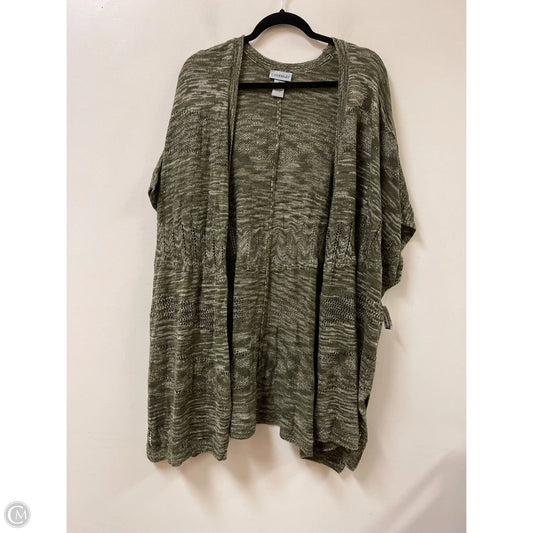 Cardigan By Catherines In Green, Size: 3x