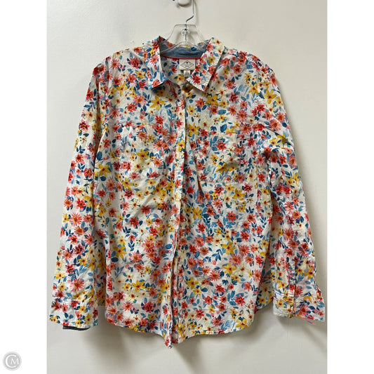 Top Long Sleeve By St Johns Bay In Multi-colored, Size: Xl