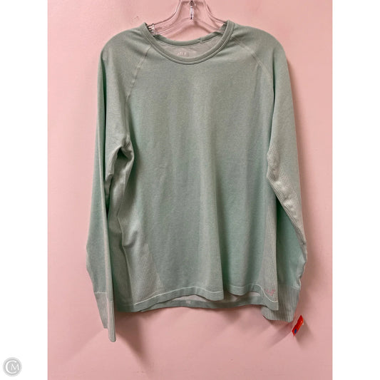 Athletic Top Long Sleeve Crewneck By Bcg In Teal, Size: Xl