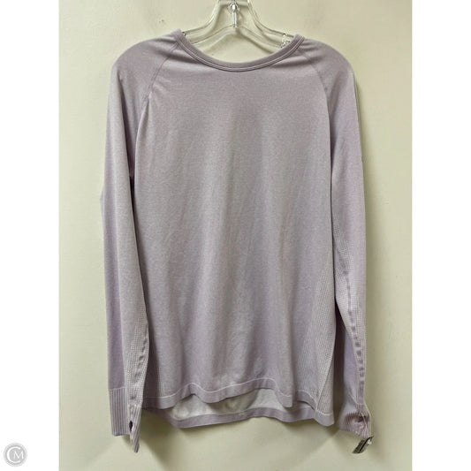 Athletic Top Long Sleeve Crewneck By Bcg In Purple, Size: Xl