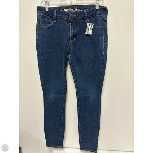 Jeans Skinny By Old Navy In Blue Denim, Size: 12