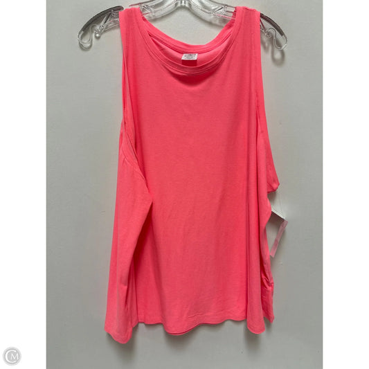 Athletic Tank Top By Athletic Works In Coral, Size: 3x