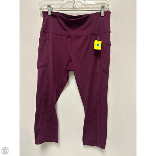 Athletic Leggings By Avia In Purple, Size: M