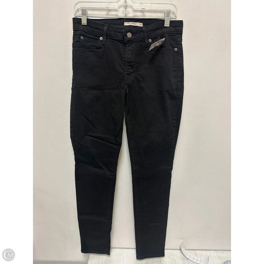 Jeans Skinny By Levis In Black, Size: 8