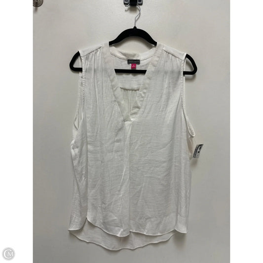 Top Sleeveless By Vince Camuto In White, Size: Xl