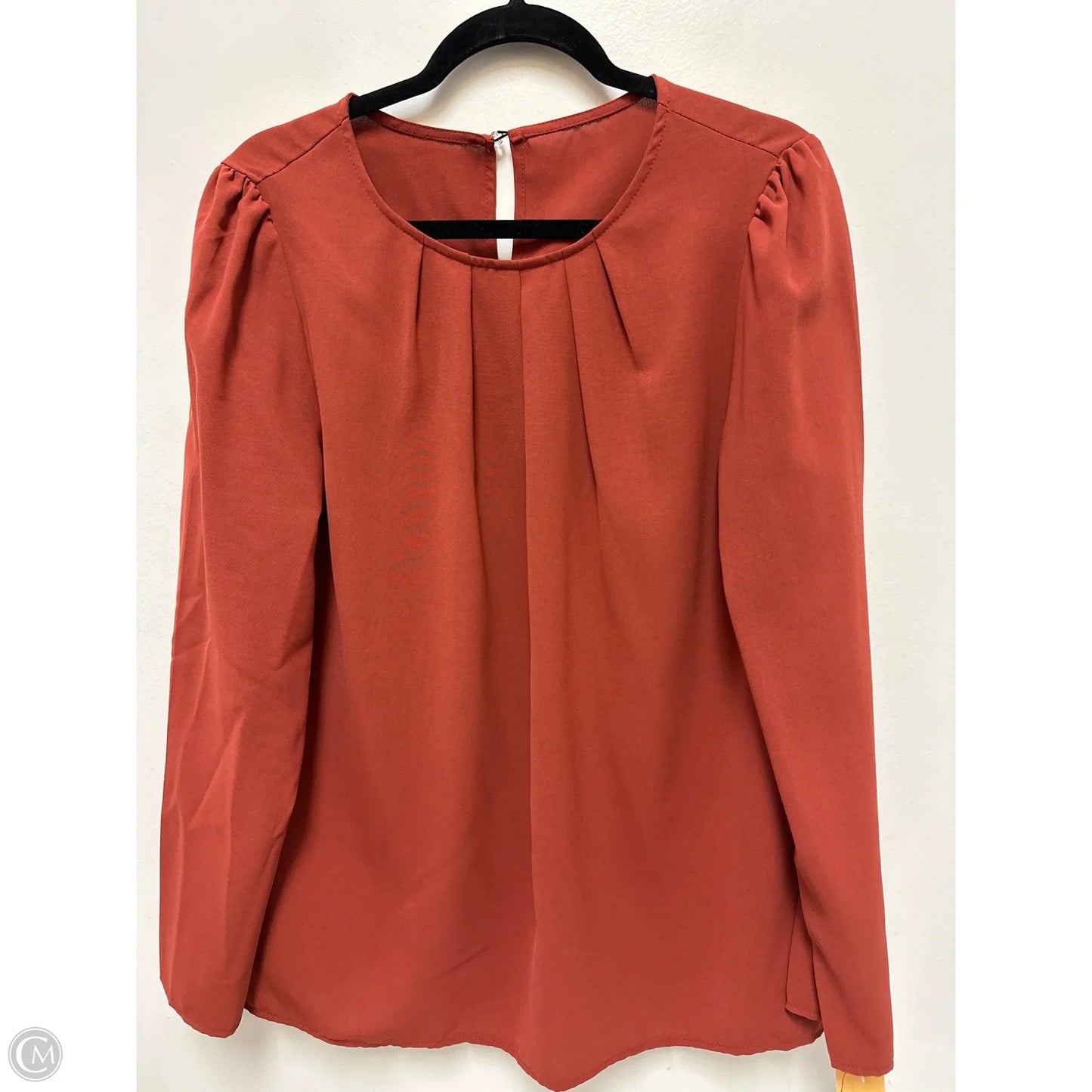 Top Long Sleeve By Shein In Orange, Size: Xl