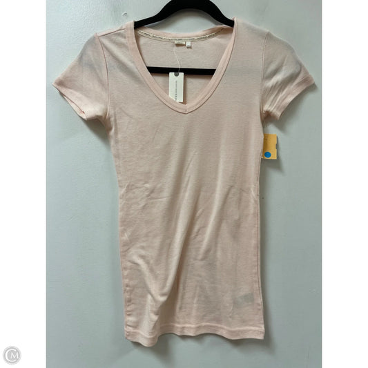 Top Short Sleeve By Anthropologie In Pink, Size: Xxs