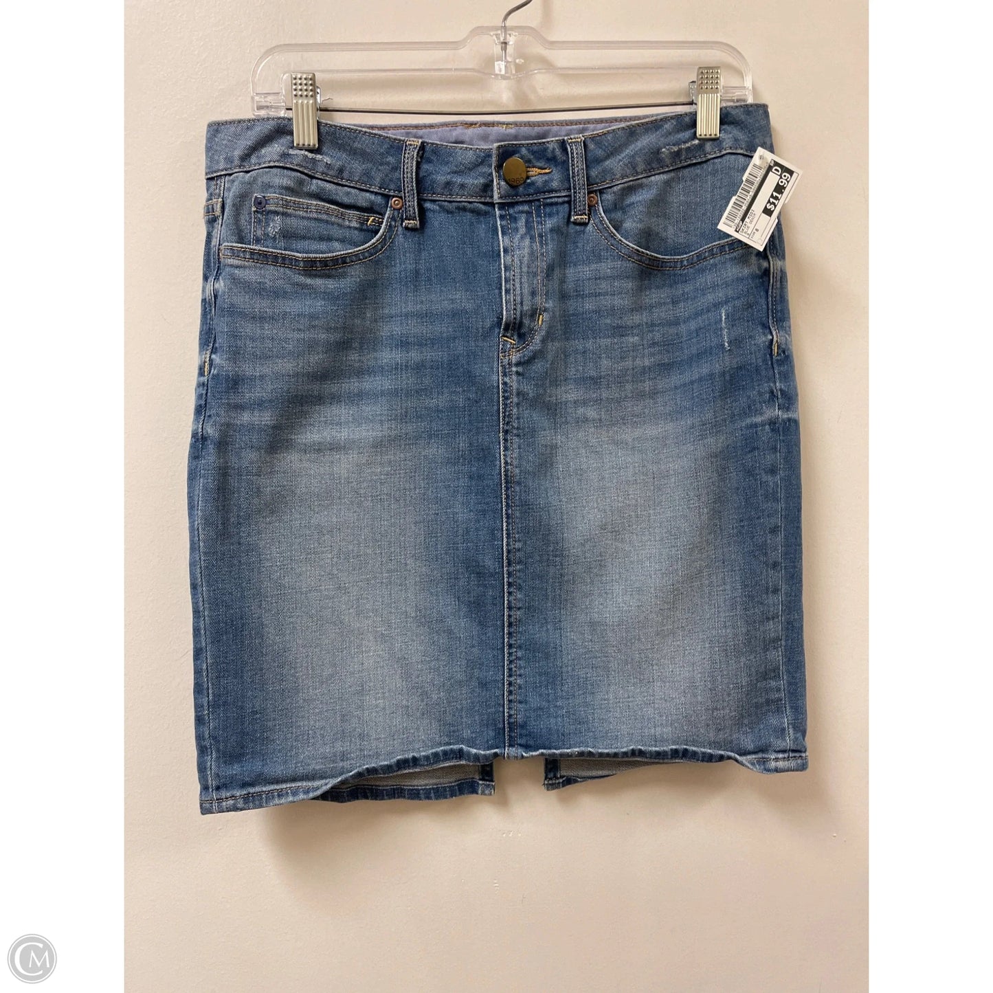 Skirt Midi By Gap In Blue Denim, Size: 8
