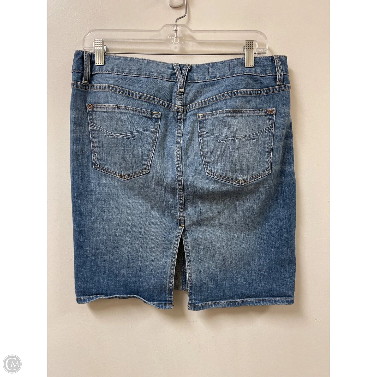 Skirt Midi By Gap In Blue Denim, Size: 8