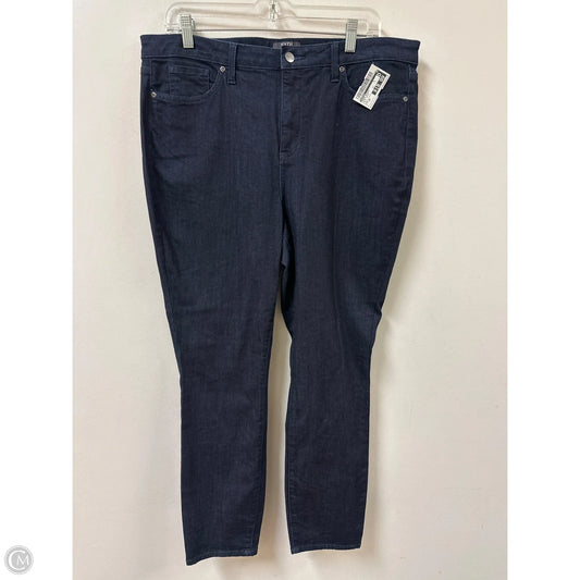 Jeans Skinny By Chicos In Blue Denim, Size: 16