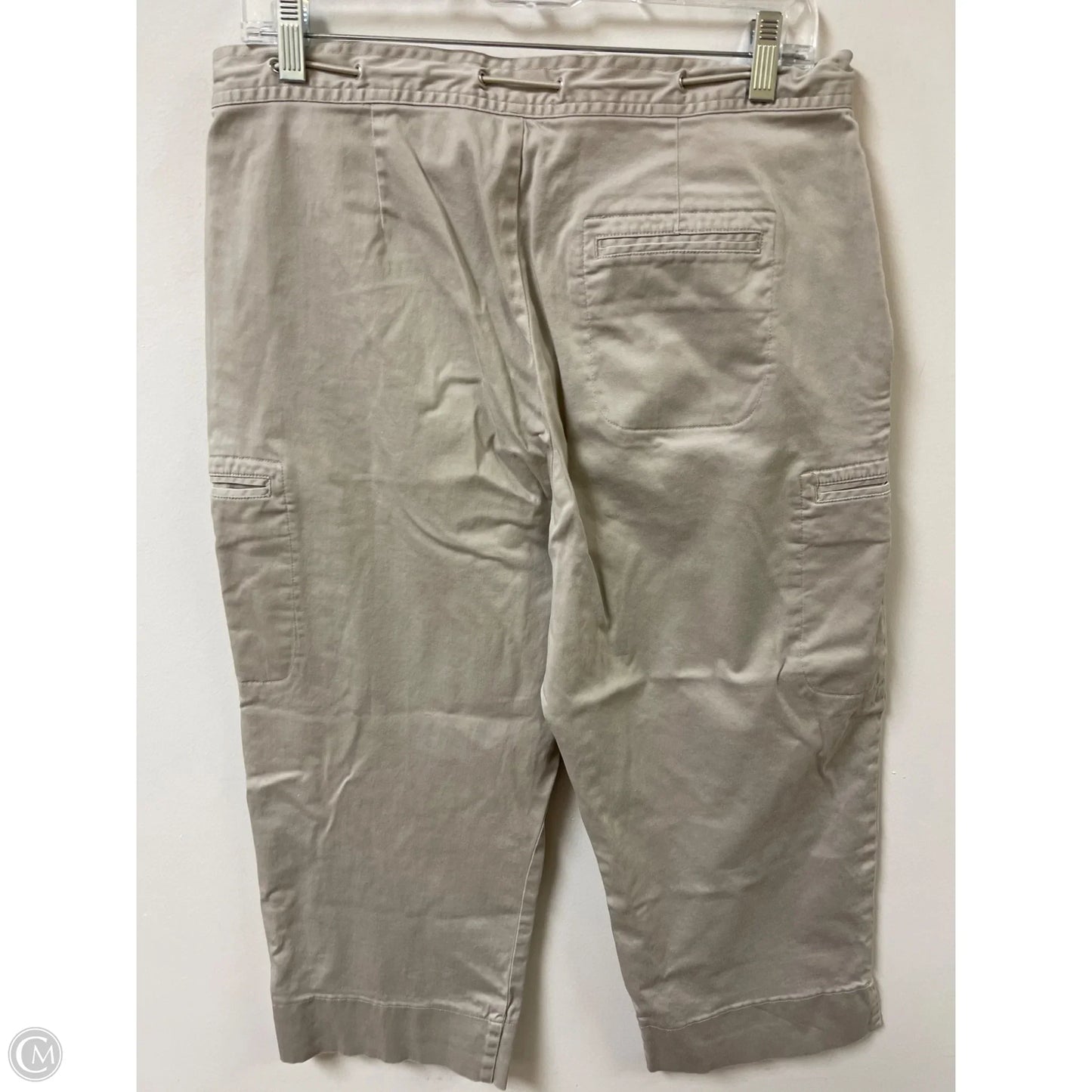 Pants Cropped By Gloria Vanderbilt In Beige, Size: 10