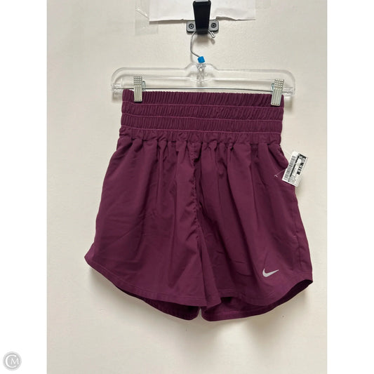 Athletic Shorts By Nike In Purple, Size: S
