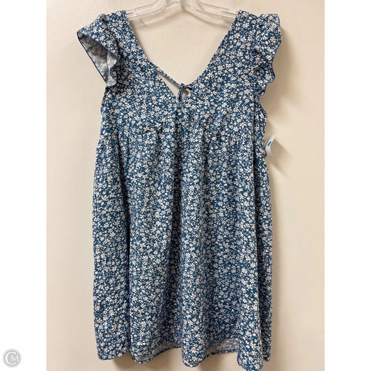 Dress Casual Short By Shein In Blue & White, Size: Xs