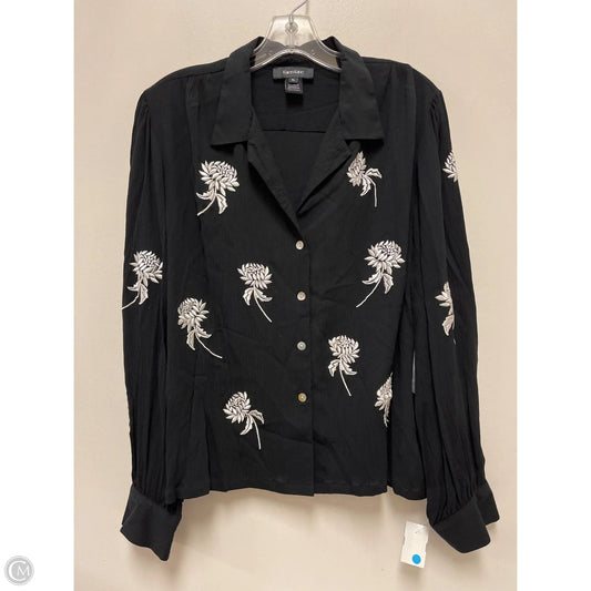 Top Long Sleeve By Karen Kane In Black, Size: Xl