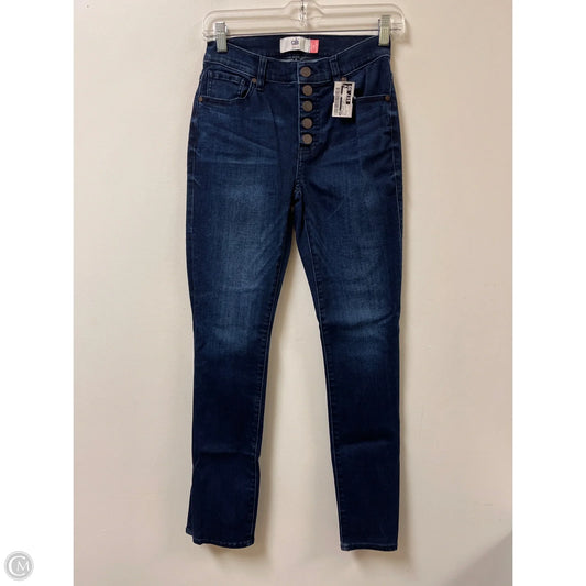 Jeans Straight By Cabi In Blue Denim, Size: 2