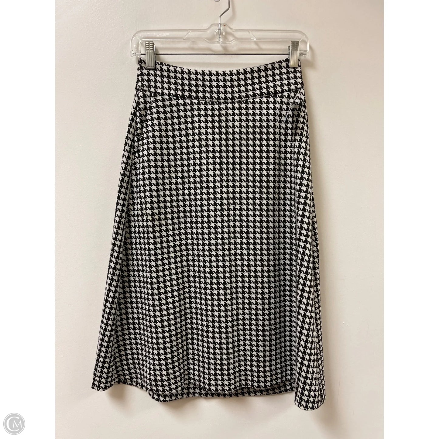 Skirt Midi By Cabi In Black & White, Size: 0