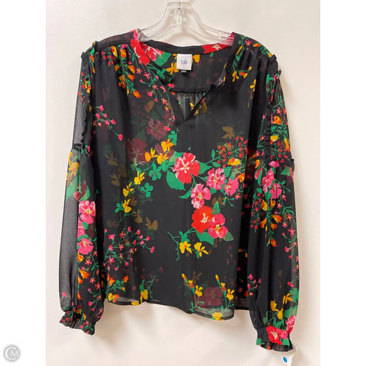 Top Long Sleeve By Cabi In Black, Size: S