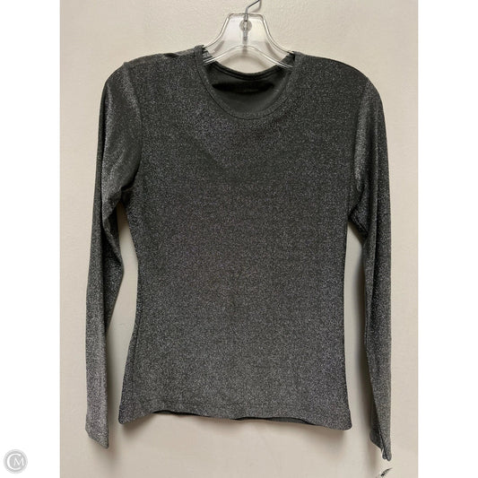 Top Long Sleeve By Clothes Mentor In Silver, Size: S