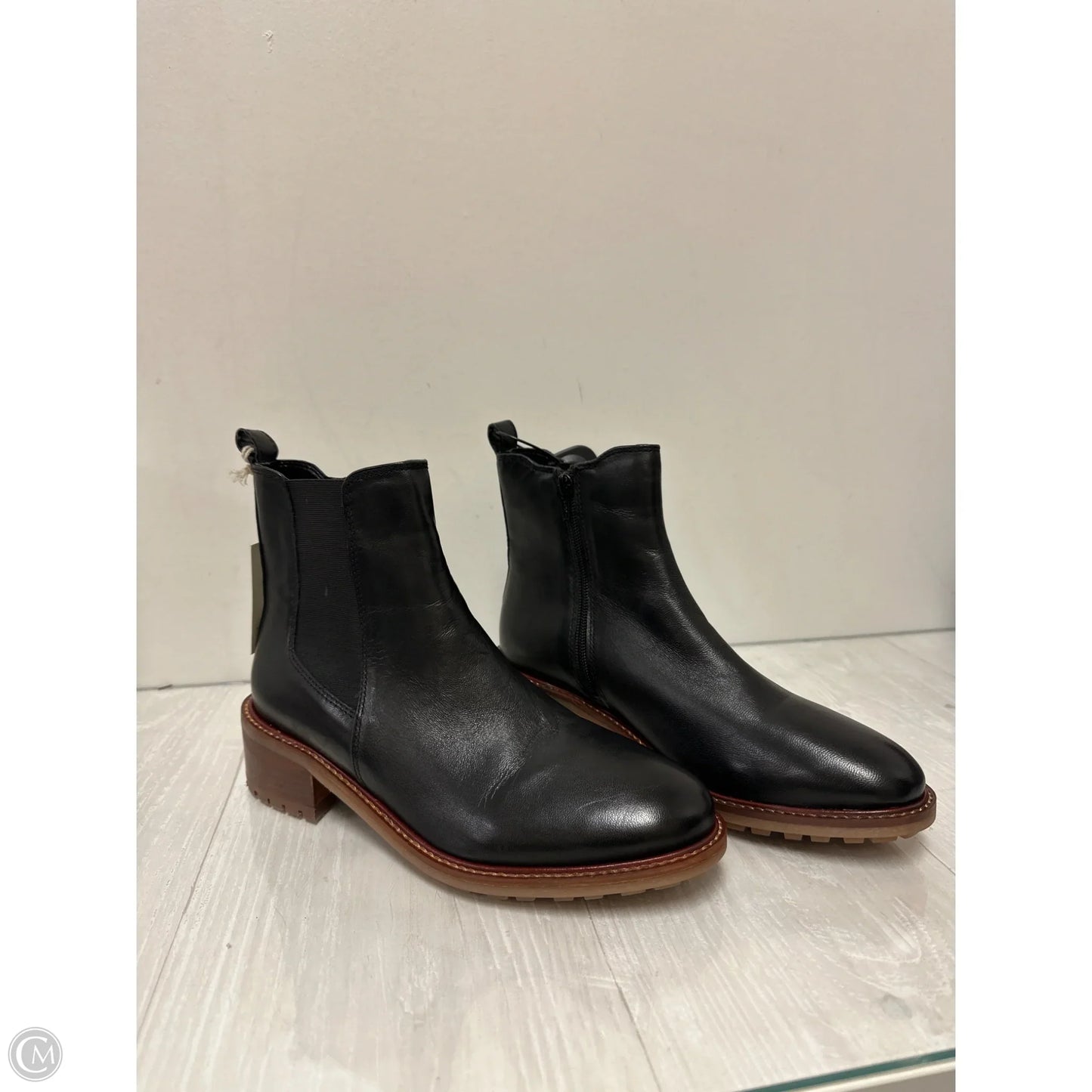 Boots Ankle Heels By Joie In Black, Size: 8.5