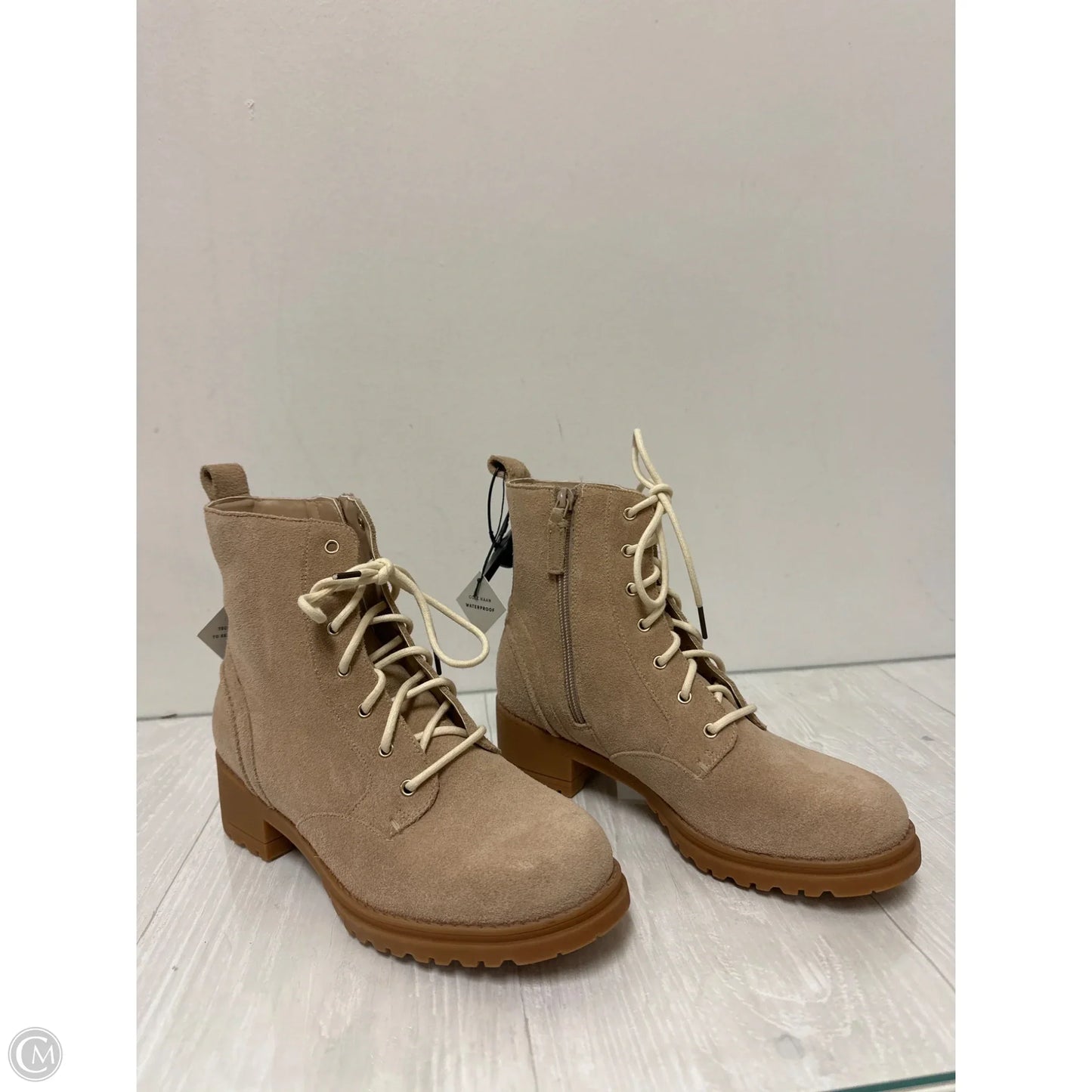 Boots Ankle Heels By Cole-haan In Brown, Size: 7.5