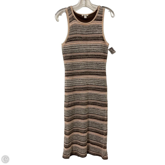 Dress Casual Midi By Versona In Brown, Size: S