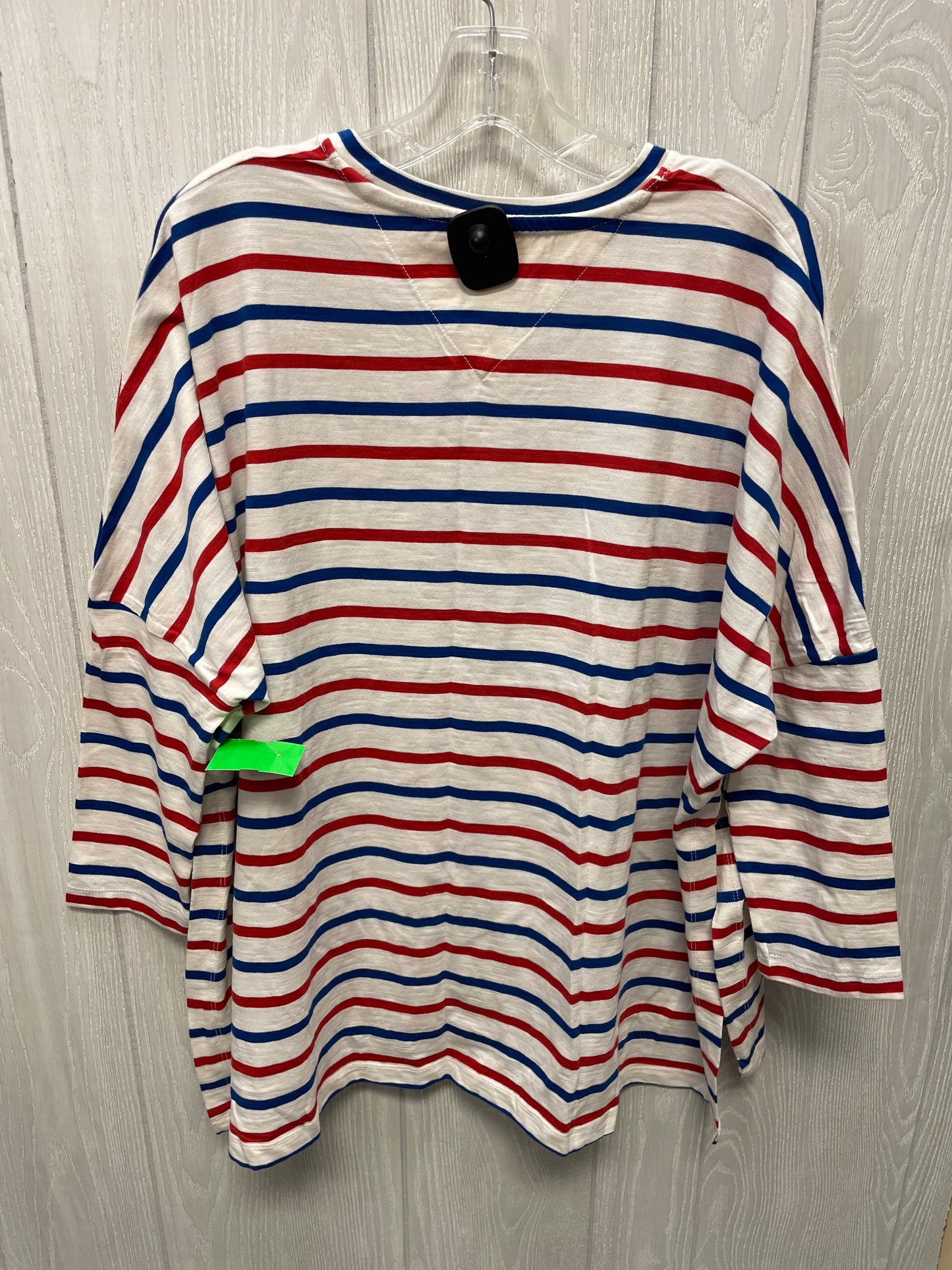 Top 3/4 Sleeve By Clothes Mentor In Striped Pattern, Size:Xl