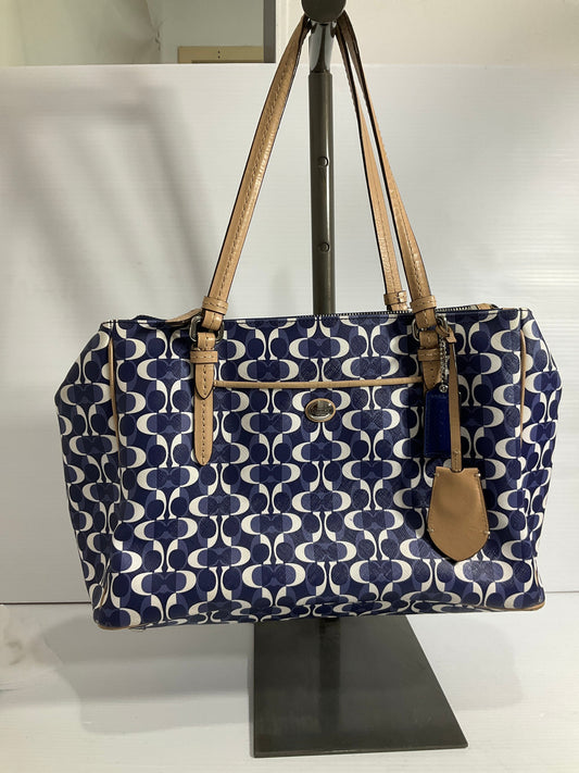 Handbag Designer By Coach In Blue, Size:Medium