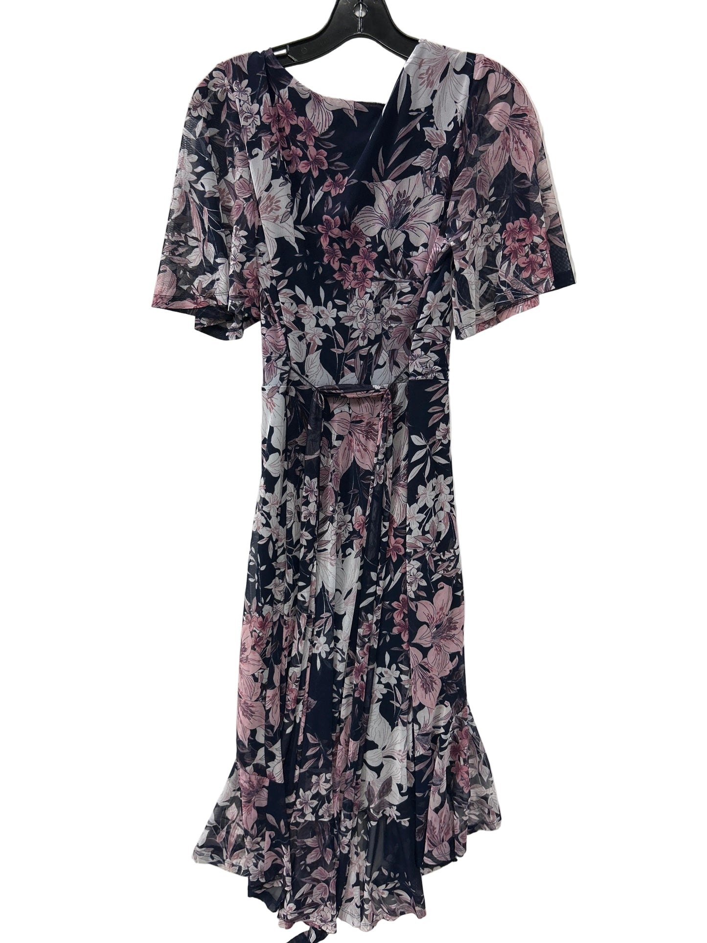 Dress Casual Midi By Connected Apparel In Blue, Size:8