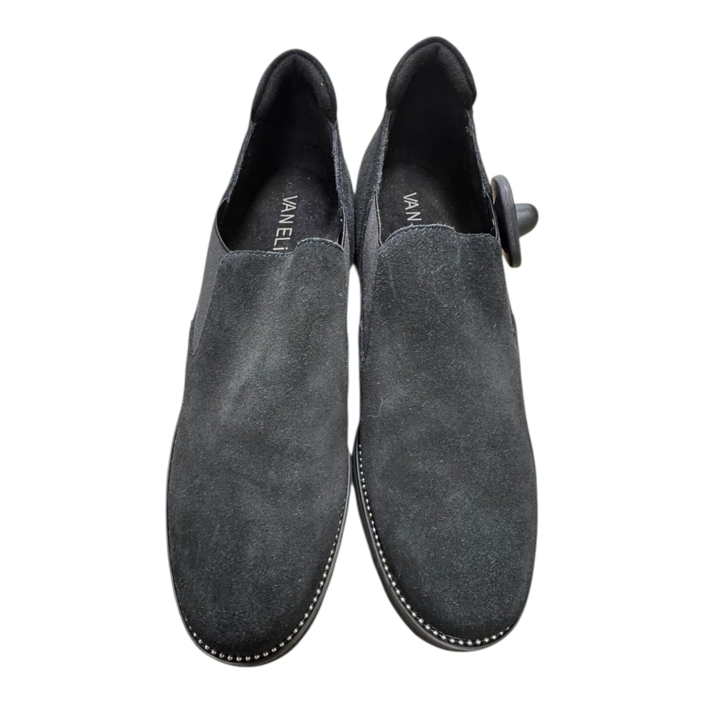 Boots Ankle Flats By Vaneli In Black, Size:8