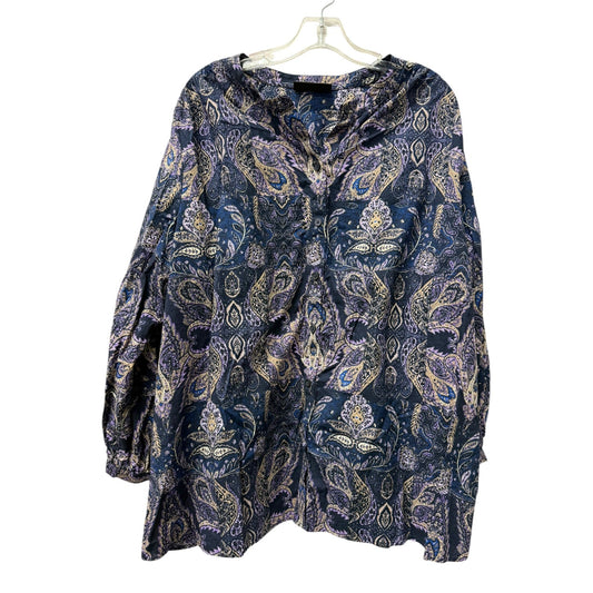 Top Ls By Lane Bryant In Blue & Purple, Size:3X