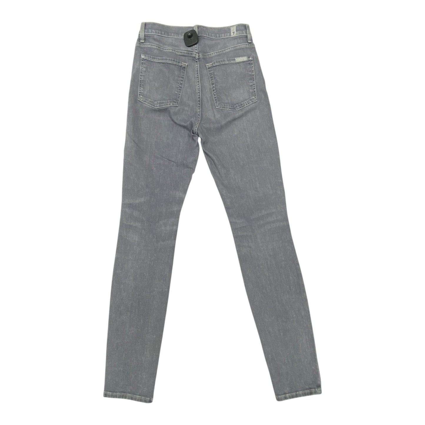 Jeans Skinny By 7 For All Mankind In Grey Denim, Size:4