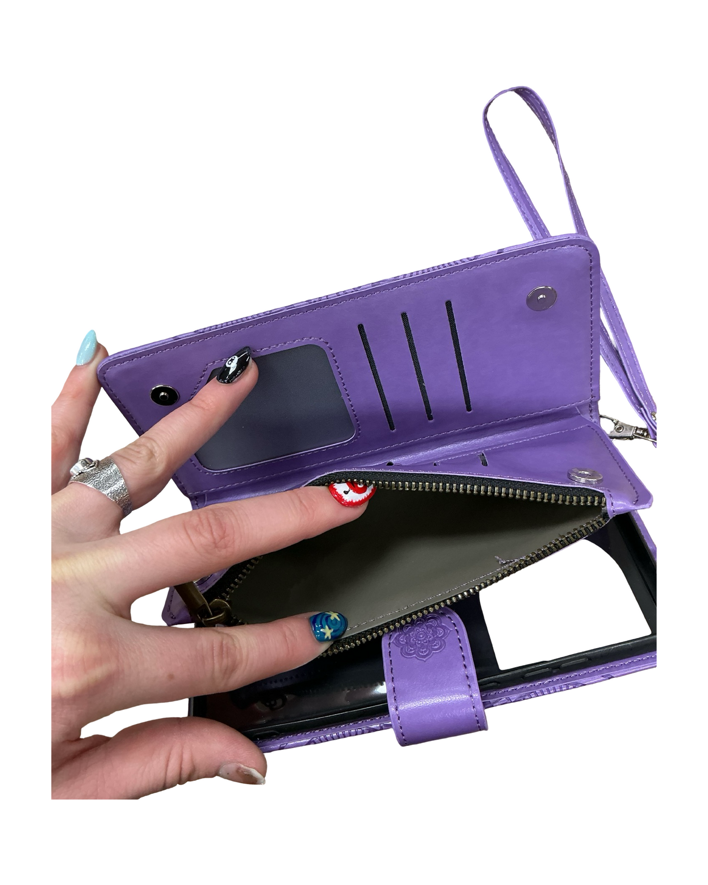 Wristlet By Clothes Mentor In Purple, Size:Small