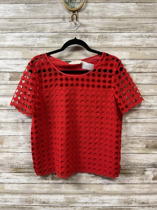 Top Ss Designer By Tory Burch In Red, Size:L