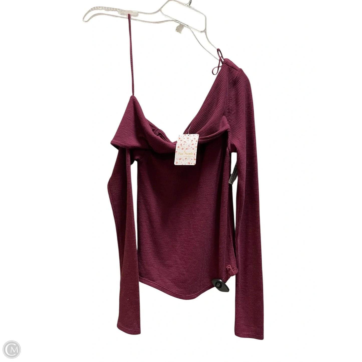 Top Long Sleeve By We The Free In Maroon, Size: Xs