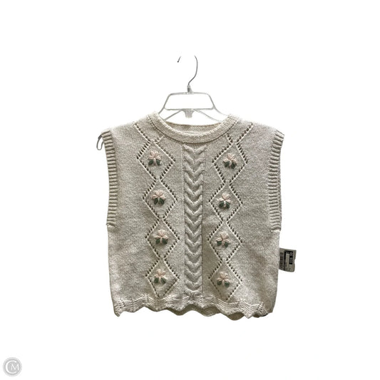 Vest Sweater By Sincerely Jules In Cream, Size: S