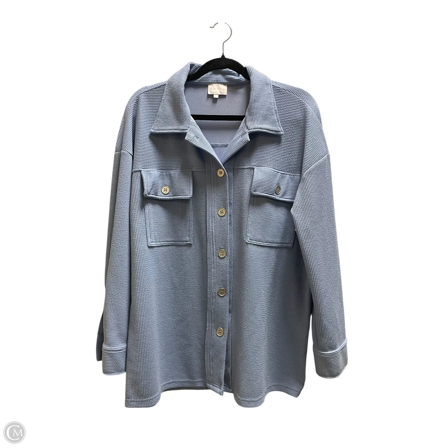 Top Long Sleeve By Entro In Blue, Size: S