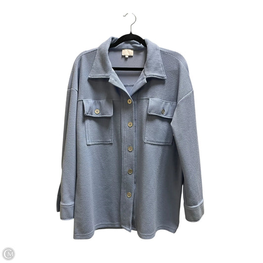 Top Long Sleeve By Entro In Blue, Size: S