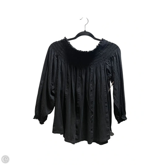 Top Long Sleeve By Lauren By Ralph Lauren In Black, Size: Xl