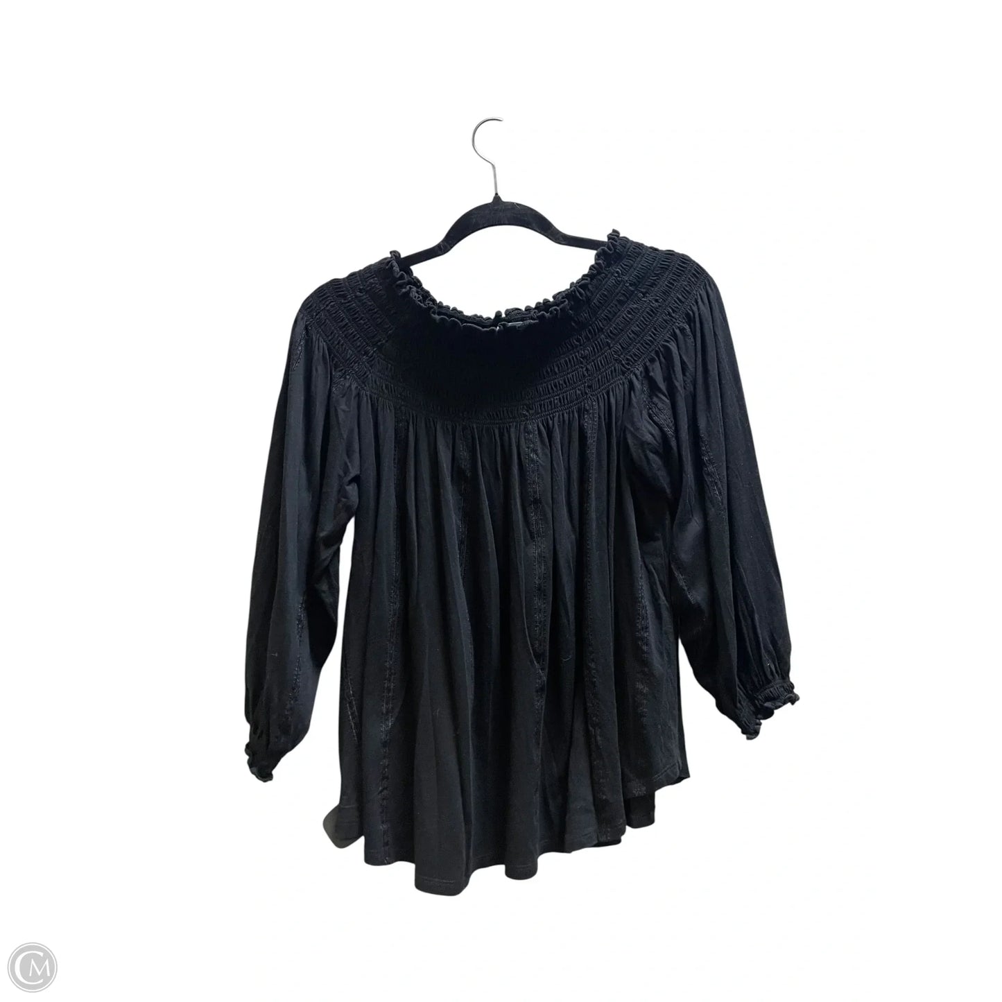 Top Long Sleeve By Lauren By Ralph Lauren In Black, Size: Xl