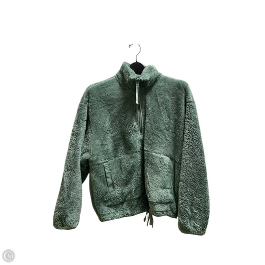 Jacket Faux Fur & Sherpa By All In Motion In Green, Size: S