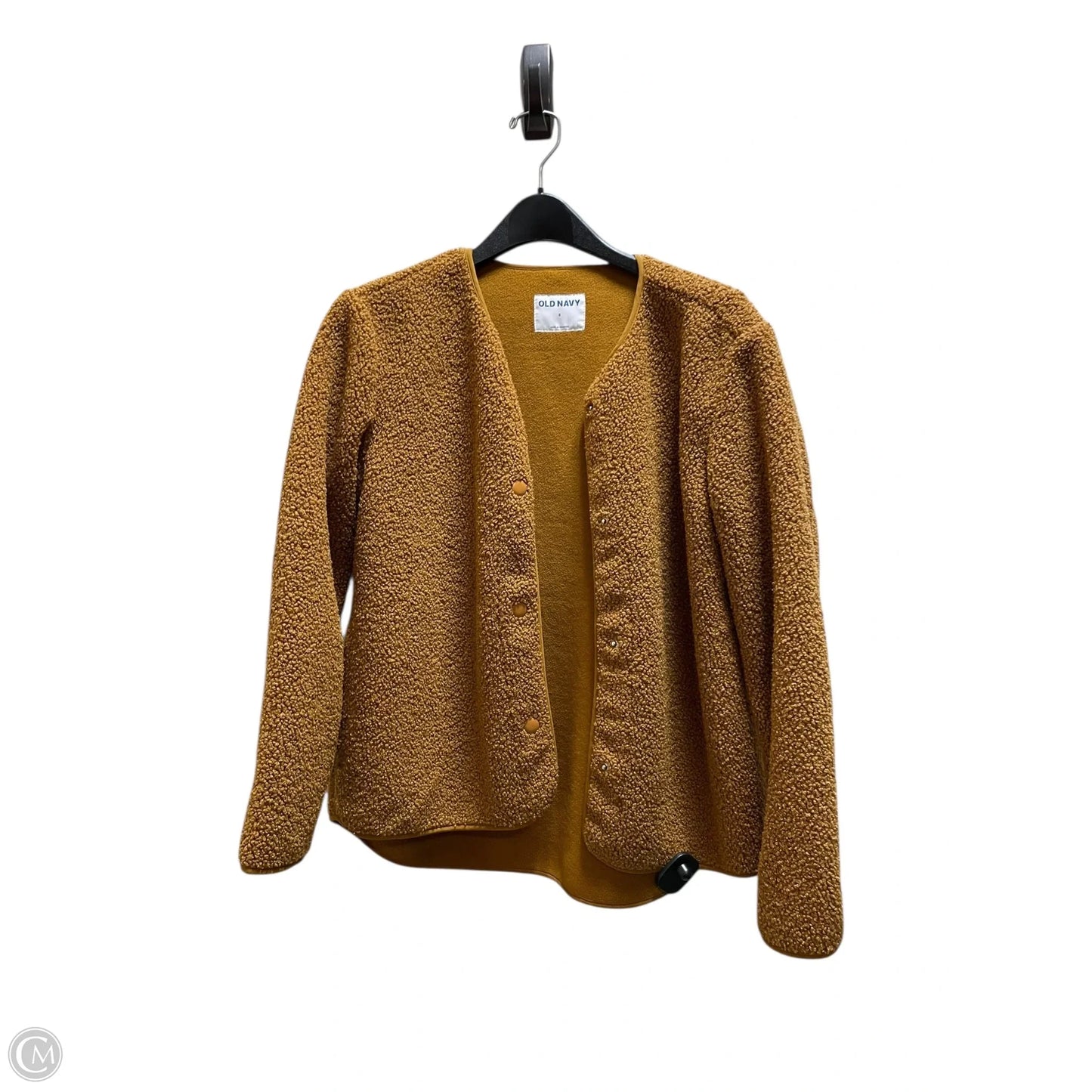 Jacket Faux Fur & Sherpa By Old Navy In Brown, Size: S