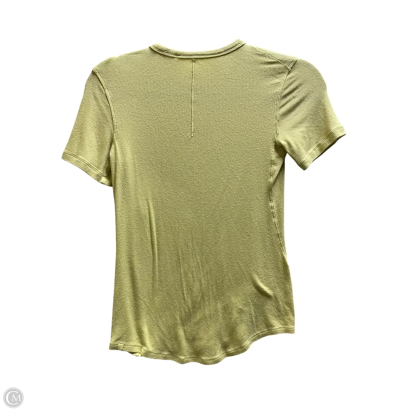 Athletic Top Short Sleeve By Lululemon In Green, Size: S