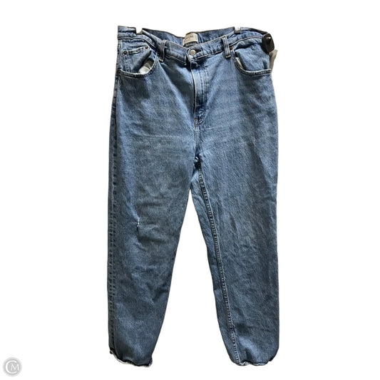 Jeans Straight By Abercrombie And Fitch In Blue Denim, Size: 16