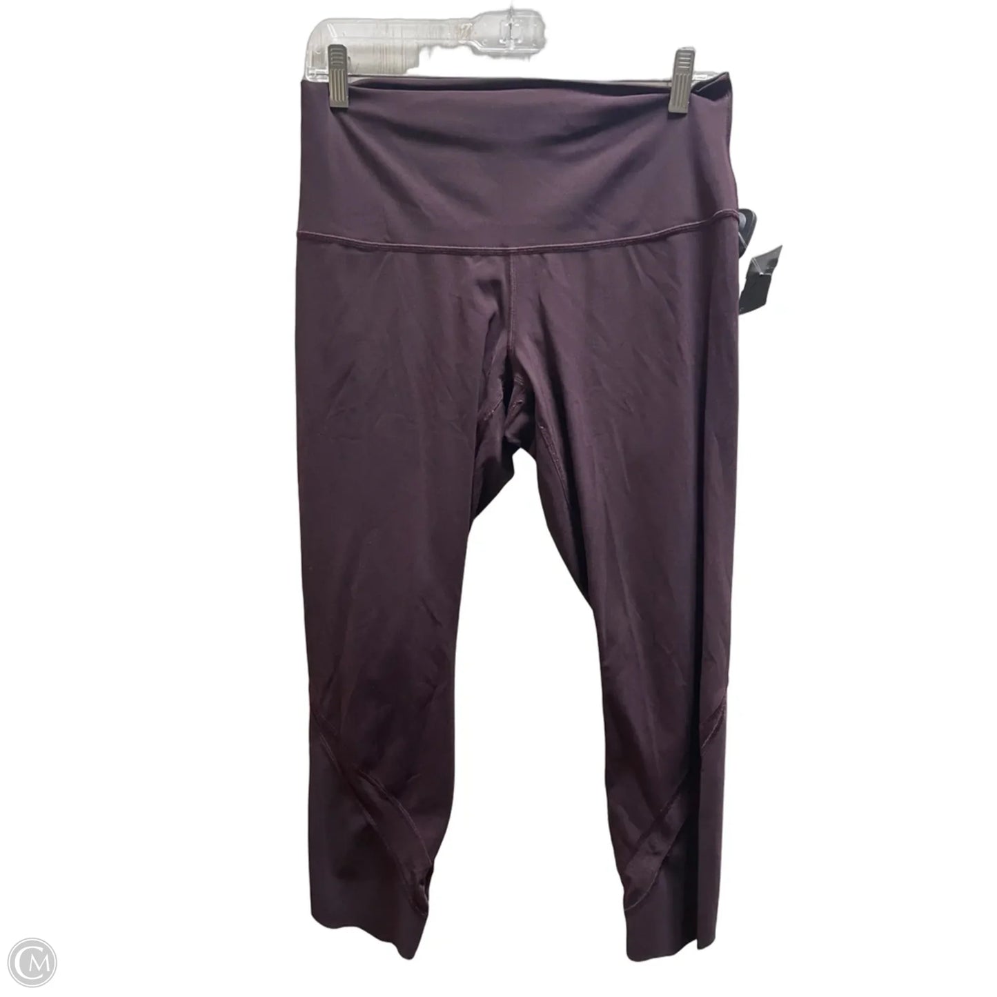 Athletic Capris By Lululemon In Maroon, Size: 10