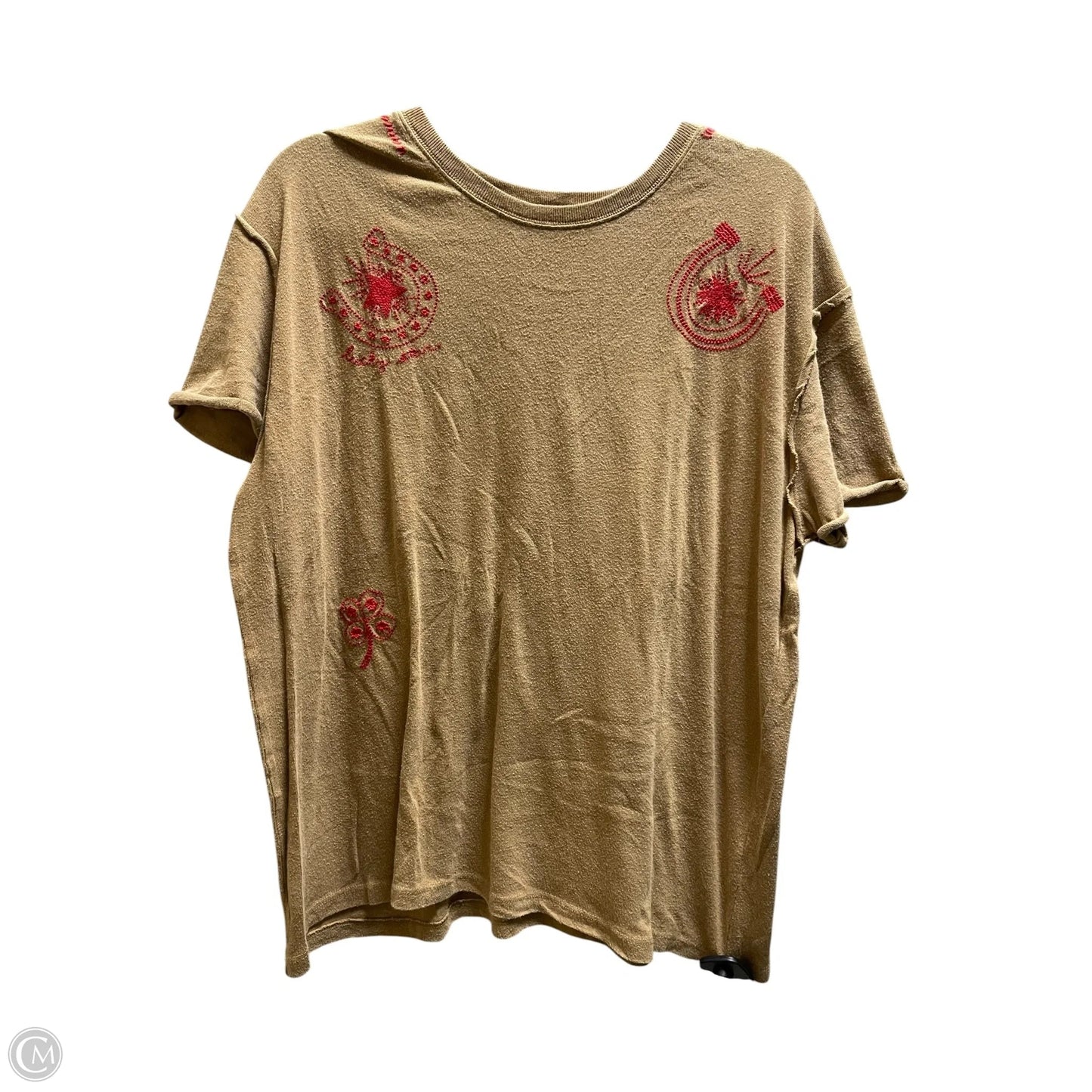 Top Short Sleeve Basic By We The Free In Brown, Size: S