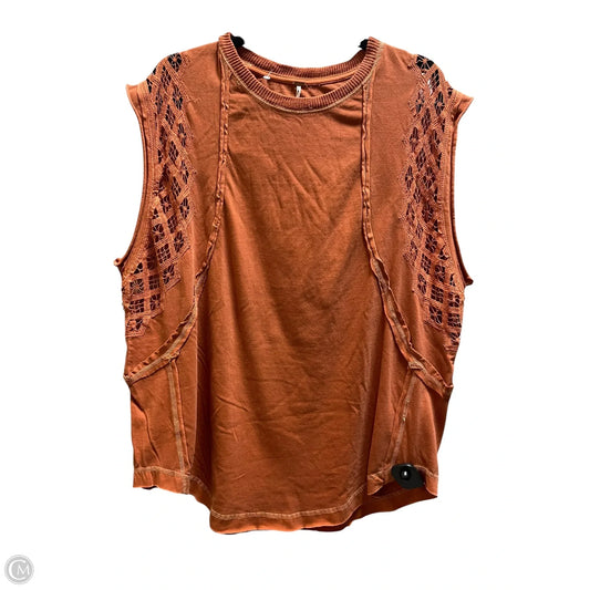 Top Sleeveless By Free People In Orange, Size: S